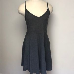 Gray Ribbed Dress